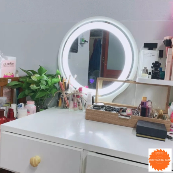 Gương đèn led để bàn trang điểm