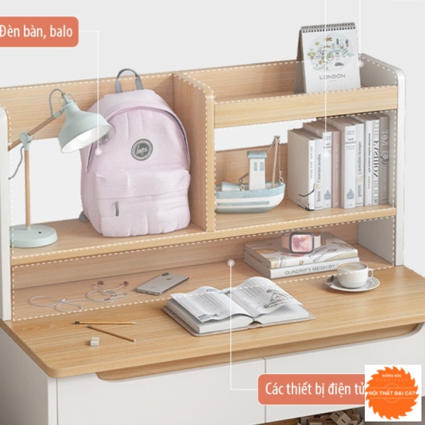 Bàn học có kệ để sách đẹp BH027