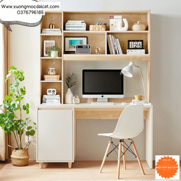 Bàn học tập kết hợp kệ sách BH029