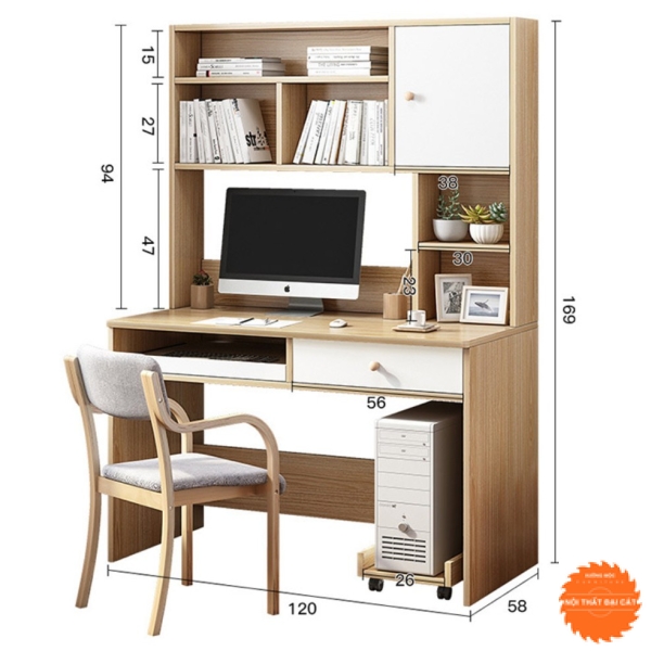 Bàn học thiết kế nhiều ngăn BH031