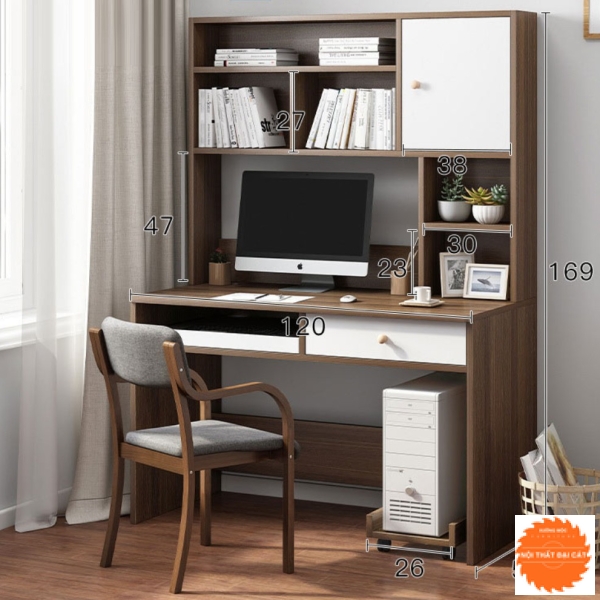 Bàn học thiết kế nhiều ngăn BH031