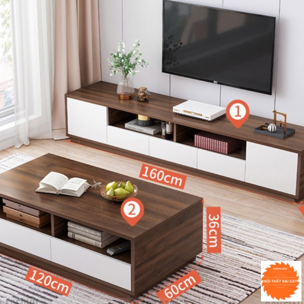 Kệ tivi bằng gỗ đẹp KTV146