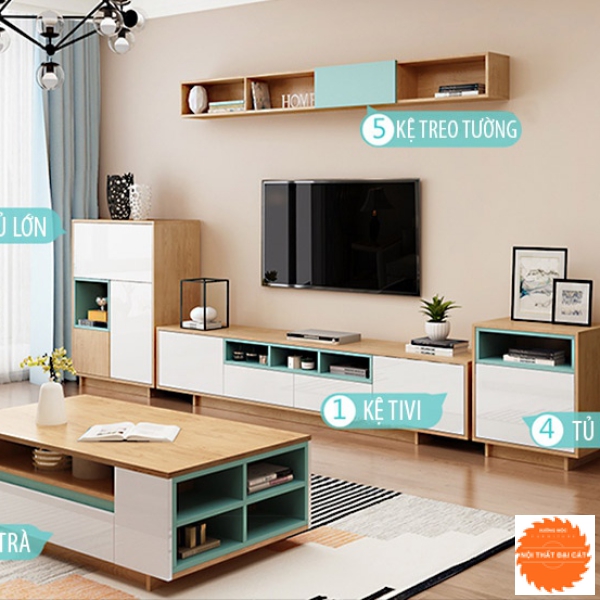 Kệ tivi phòng khách thiết kế sang trọng KTV155