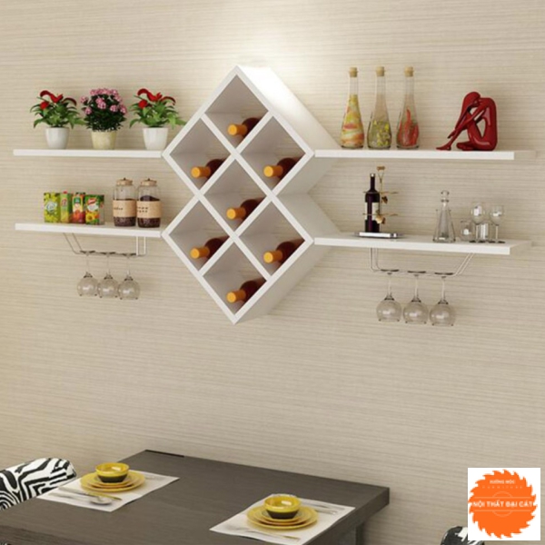 Kệ rượu treo tường thiết kế nhỏ gọn TR017