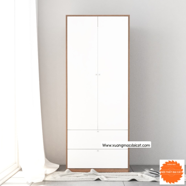 Tủ áo quần màu trắng nhỏ gọn TA085