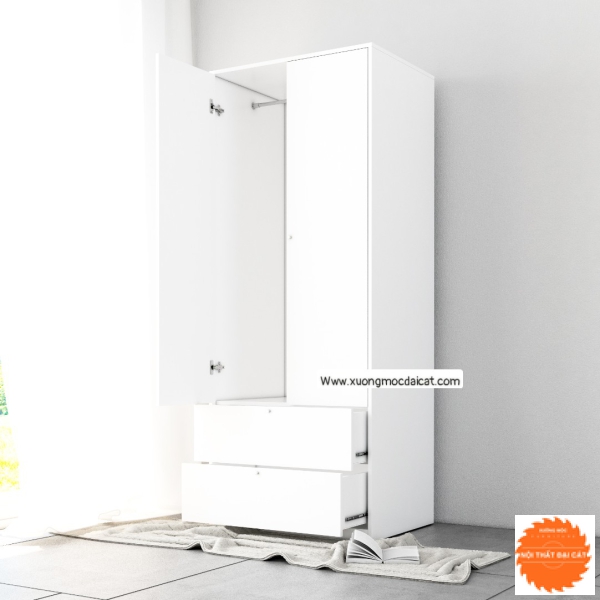 Tủ áo quần hộc kéo kết hợp nhiều ngăn TA086
