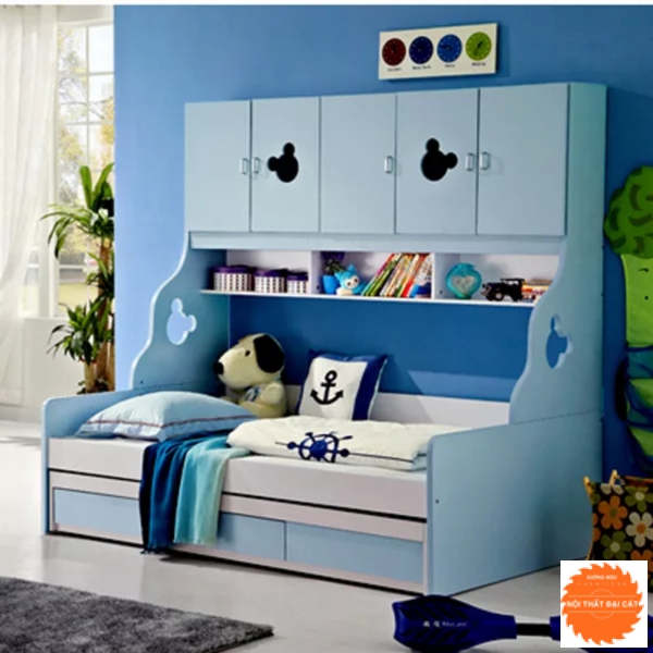 Giường kết hợp tủ nhỏ phía trên GT020
