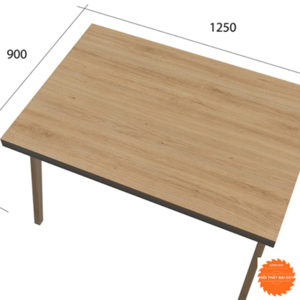 Bàn ăn gỗ chữ nhật BA017