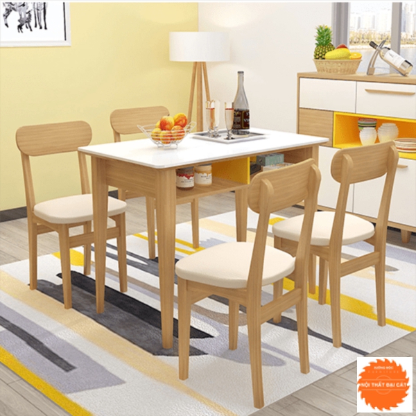 Bàn ăn có hộc hiện đại BA018
