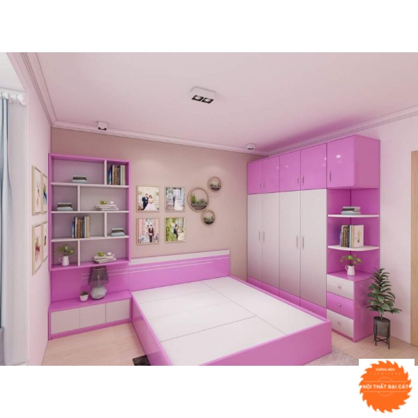 Giường ngủ màu sắc cho bé