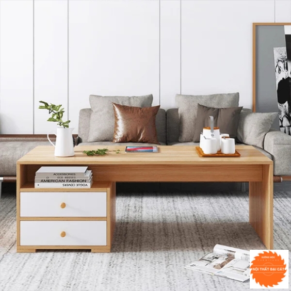 Bàn sofa thiết kế hộc kéo BS020