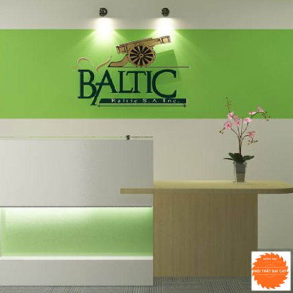 Vách logo cho quầy lễ tân MS0013