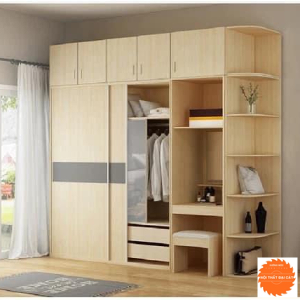 Tủ áo quần kèm bàn trang điểm tiện lợi TA095