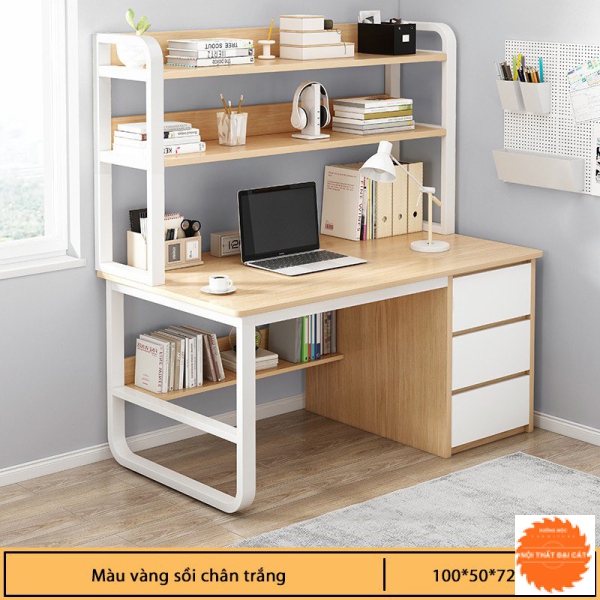 Bàn làm việc - bàn học thiết kế chân sắt BLV030