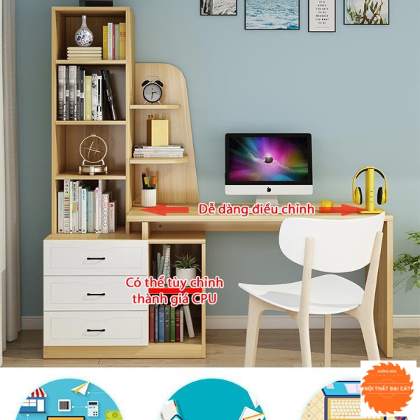 Bàn làm việc thiết kế hiện đại BLV040
