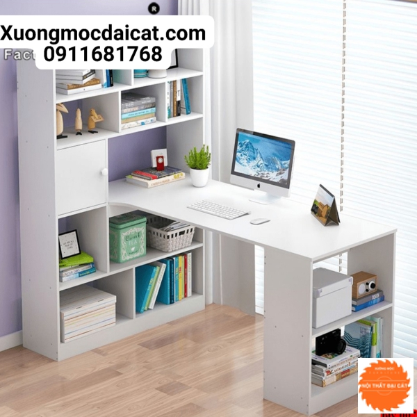 Bàn làm việc thiết kế tiện lợi hiện đại BLV055