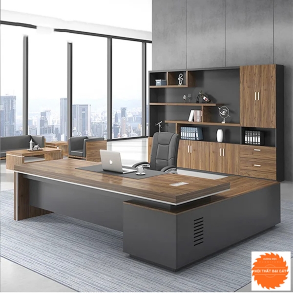 Bàn giám đốc gỗ công nghiệp thiết kế đẹp 