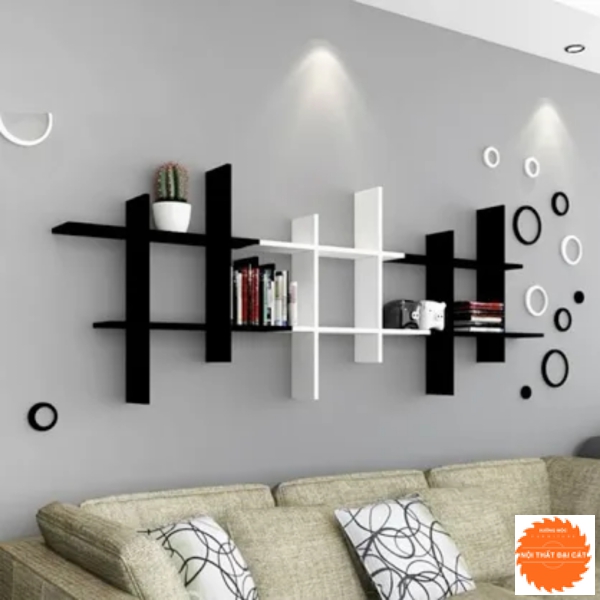 Kệ trang trí thiết kế hiện đại KTT031