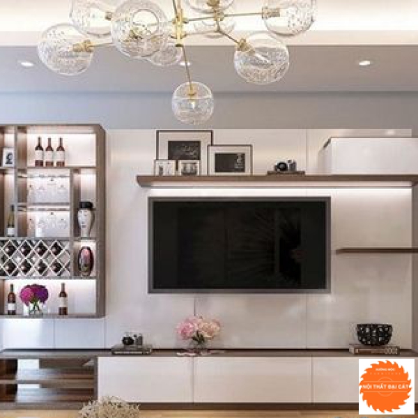 Tủ kệ trang trí thiết kế đẹp tiện lợi KTV012