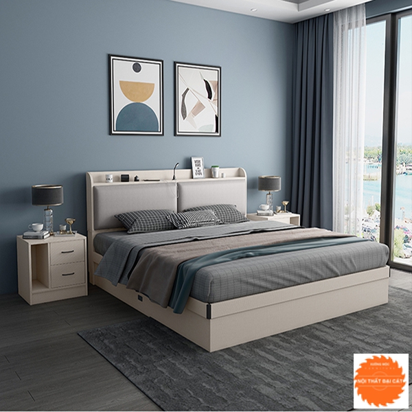 Giường ngủ kết cấu chắc chắn - đa năng G036