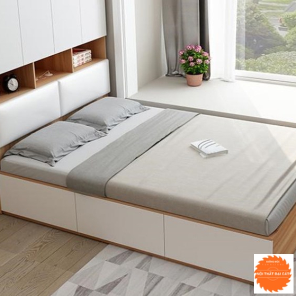 Giường ngủ liền tủ áo quần G034