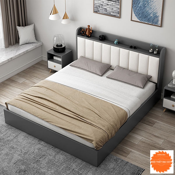 Giường ngủ đầu bọc nệm đẹp G037