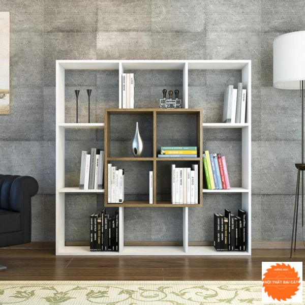 Kệ trang trí gỗ thiết kế hiện đại KTT072