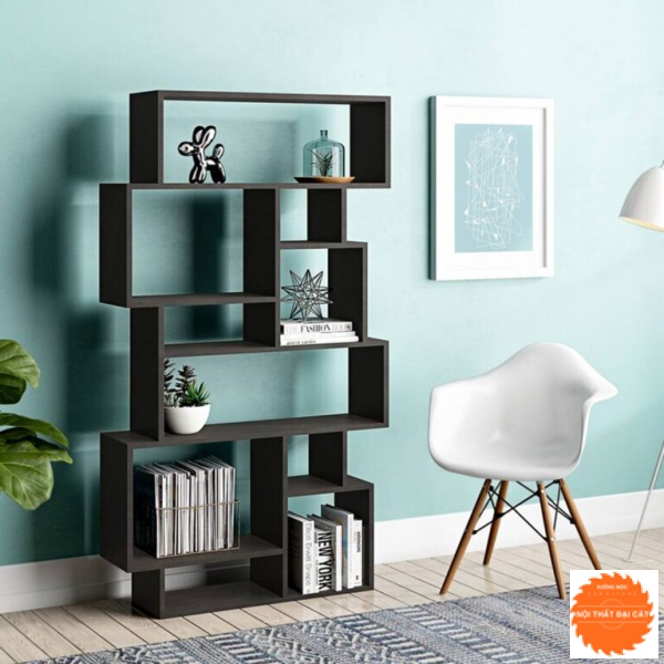 Kệ sách gỗ cồn nghiệp tiện dụng KS077