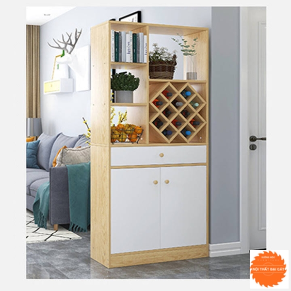 Tủ vách ngăn - tủ rượu trang trí hiện đại VN038