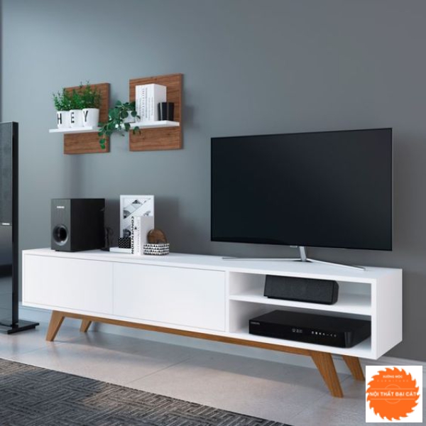 Kệ tivi gỗ cho phòng khách gia đình KTV195