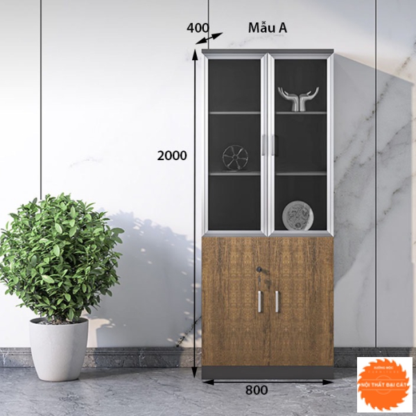 Tủ hồ sơ , tài liệu gỗ hiện đại THS040