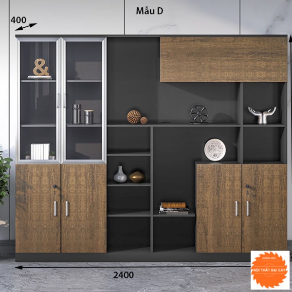 Tủ hồ sơ , tài liệu gỗ hiện đại THS040