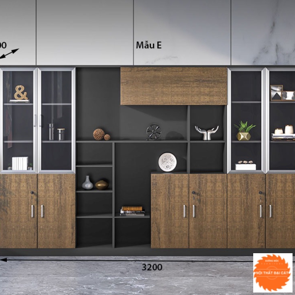 Tủ hồ sơ , tài liệu gỗ hiện đại THS040