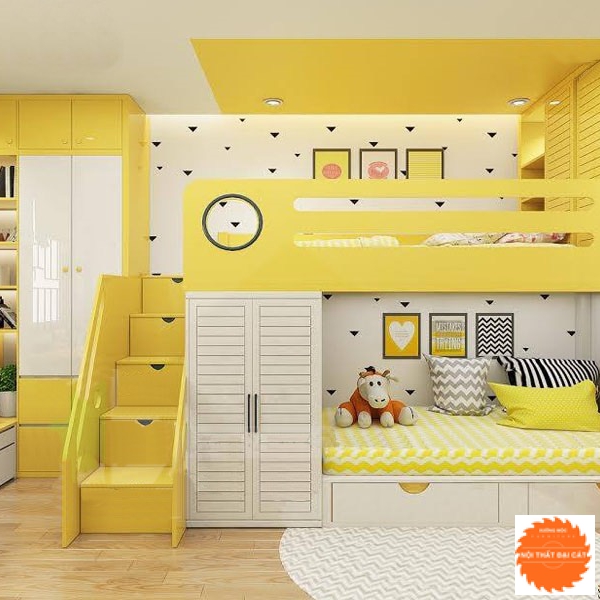 Giường tầng thiết kế cho bé GT029