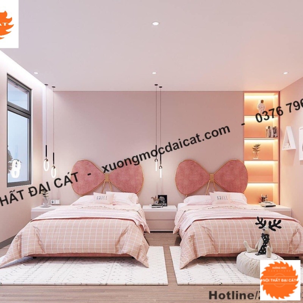Giường ngủ đôi cho bé MS002