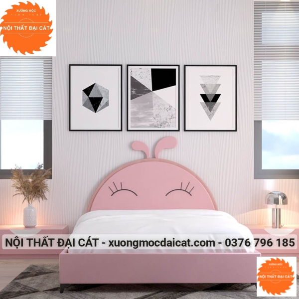 Giường cho bé hình thỏ hồng MS0015 