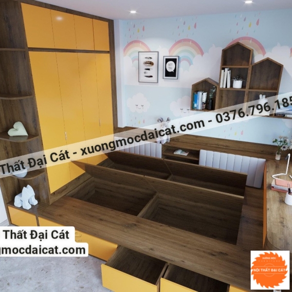 Combo nội thất phòng ngủ cho bé PNTE039
