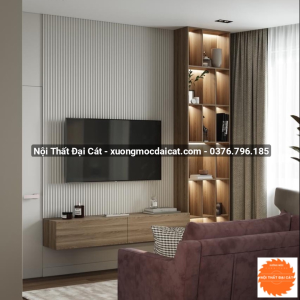 Vách ốp kệ tivi VO031