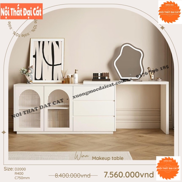 Bàn trang điểm thiết kế sang trọng BTĐ115