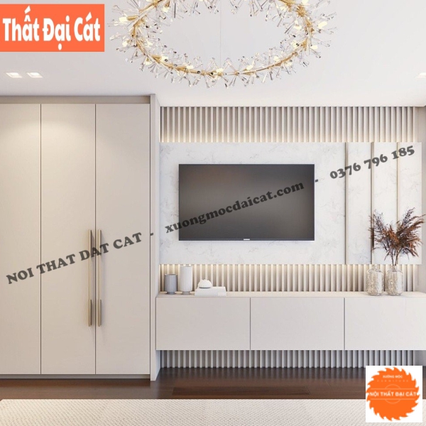 Kệ tivi thiết kế 3 hộc mở cho phòng ngủ KTV374