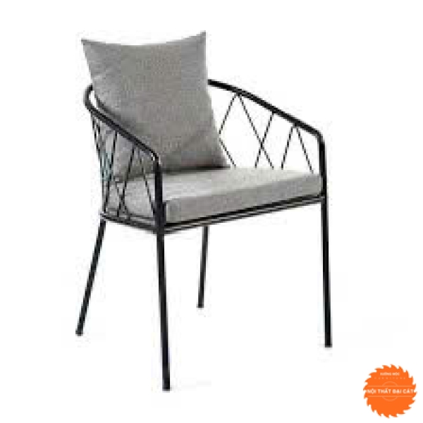 Ghế chân sắt cà phê GCS008